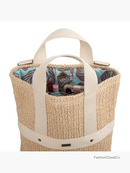 Woven Straw Backpack | Lightweight Travel Daypack | Eco Friendly main image 3